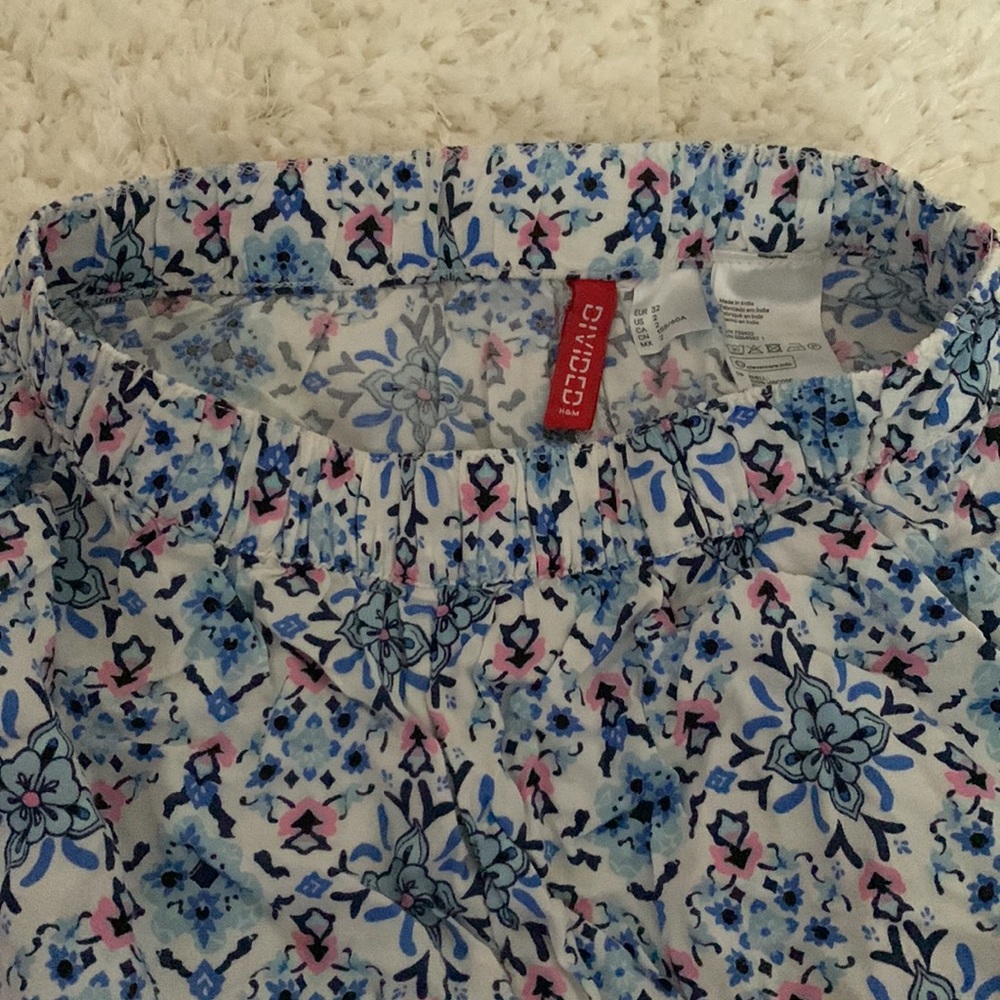 Blue Printed Shorts - Picture 2 of 3